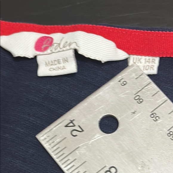 Boden Navy Blue Cotton Sheath Dress with Pockets! Size 10. - Picture 2 of 8